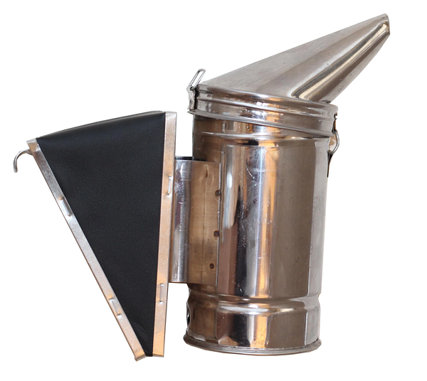 Димар пасічний з нержавіючої сталі, хутро знімне зі шкірозамінника зображення