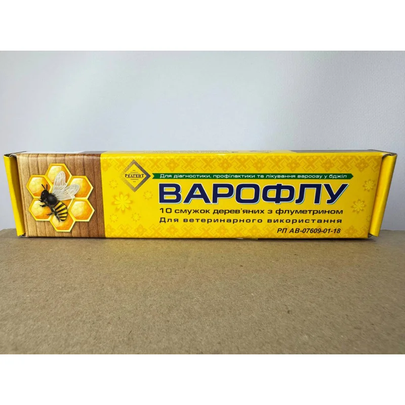 ВАРОФЛУ – 10 смужок від кліща Варроа для бджіл