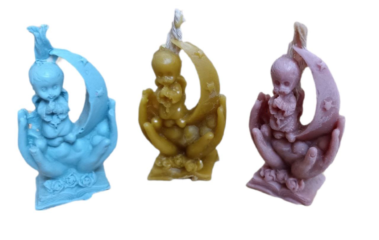 Свічки з натурального воску "Місячний ангел"