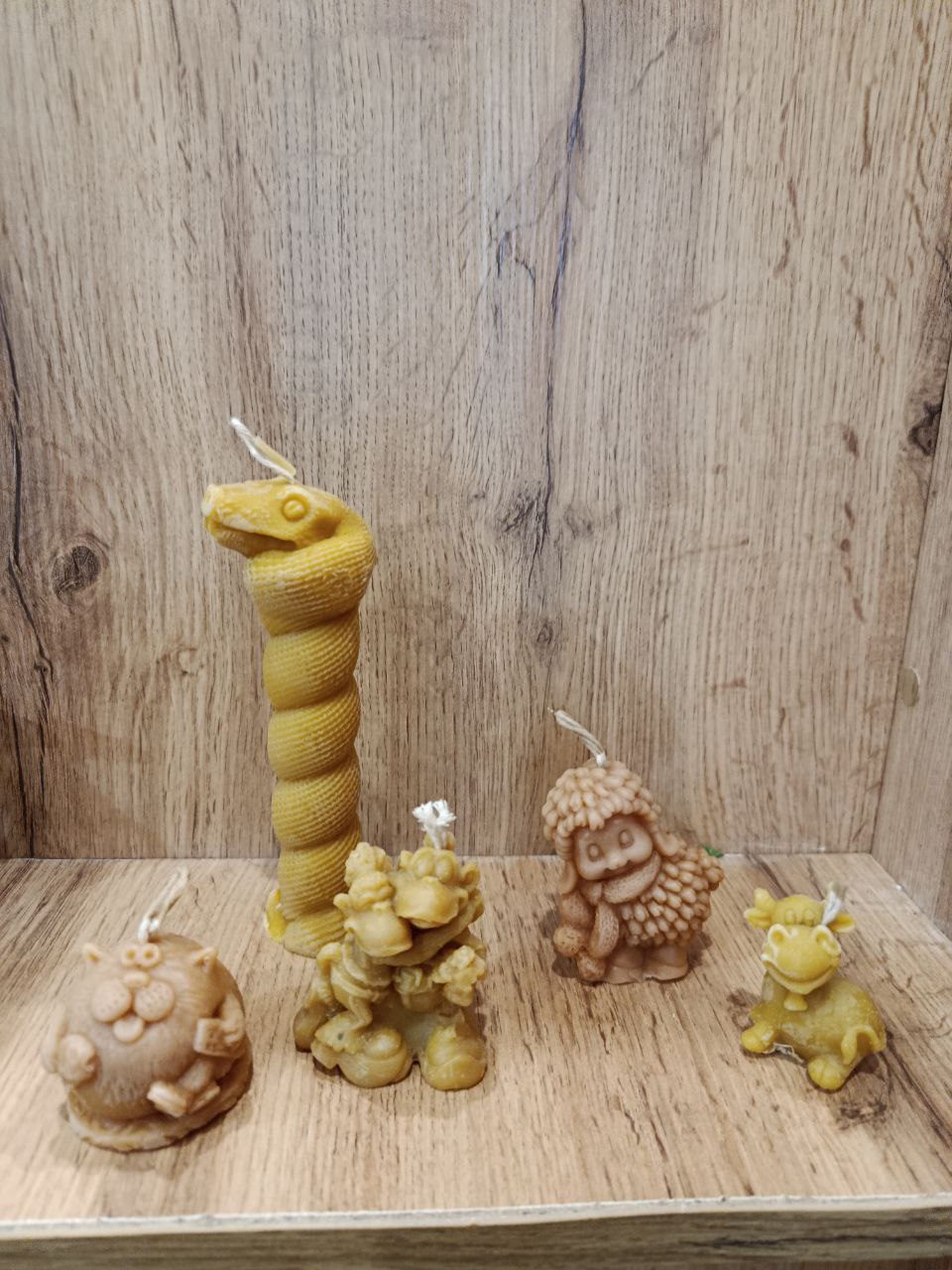 Кольорові воскові свічки - тваринки