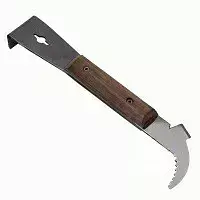 Стамеска "Европейка" с деревяной ручкой н/ж зображення