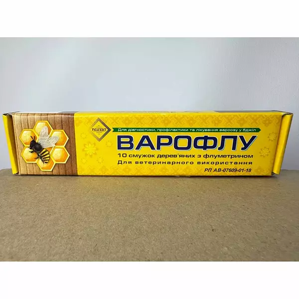 ВАРОФЛУ – 10 смужок від кліща Варроа для бджіл зображення