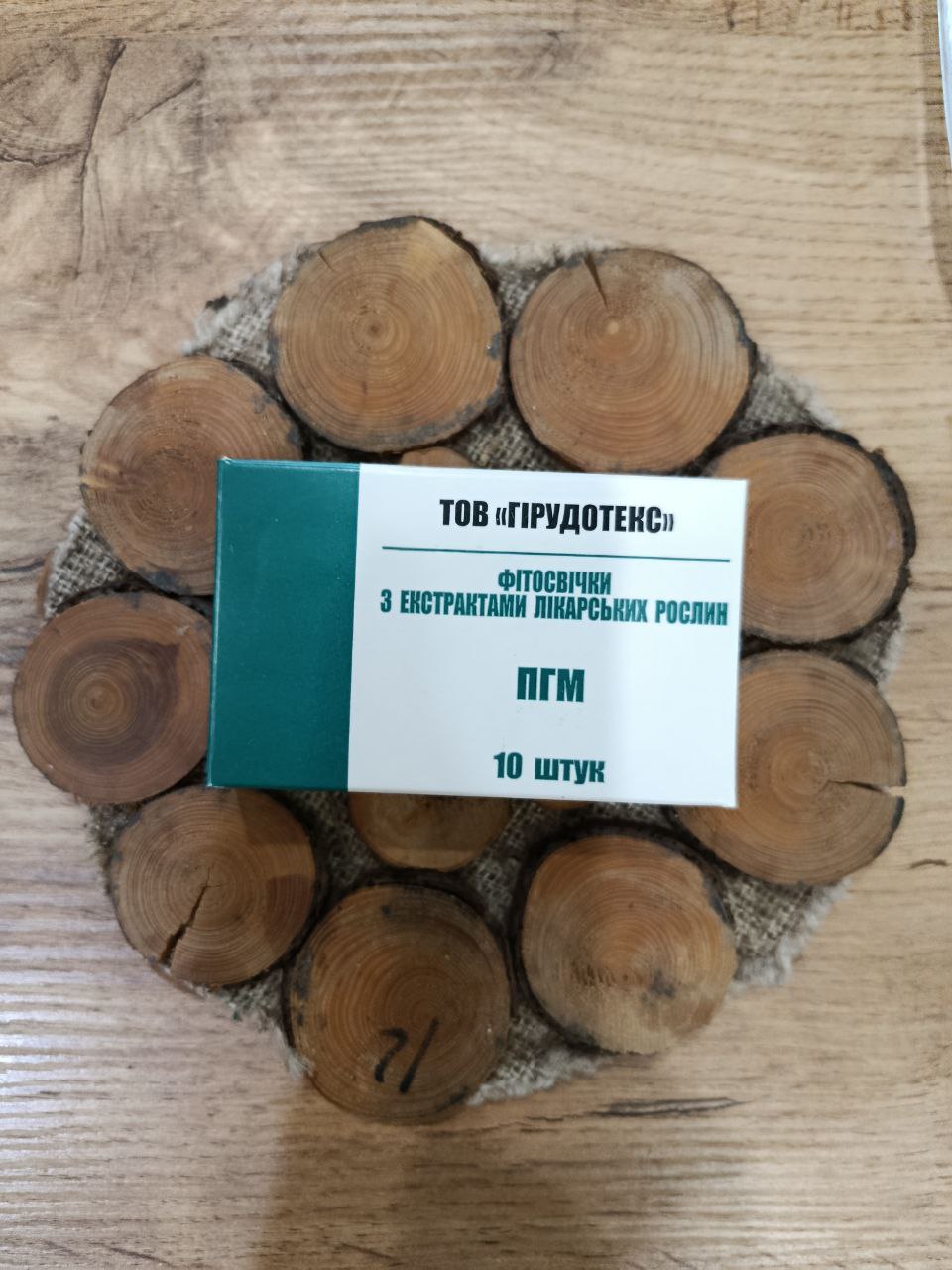 Фітосвічки з екстрактом лікарських рослин ПГМ