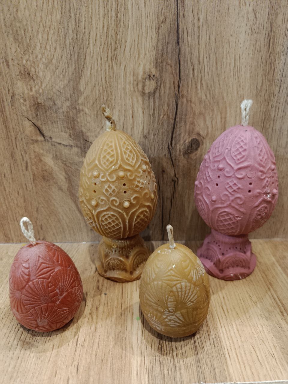Кольорові воскові свічки - яйца Фаберже
