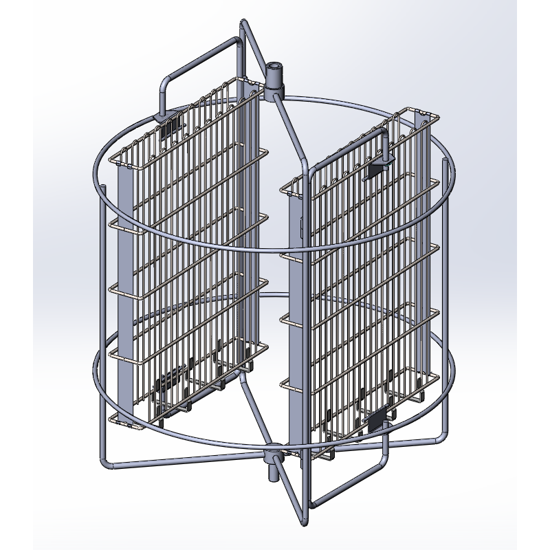 Медогонка 2-х рамкова з поворотом касет, Ø 540