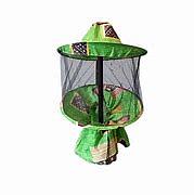 Маска бджоляра з лицьовою сіткою по колу, вшите кільце, фатін зображення