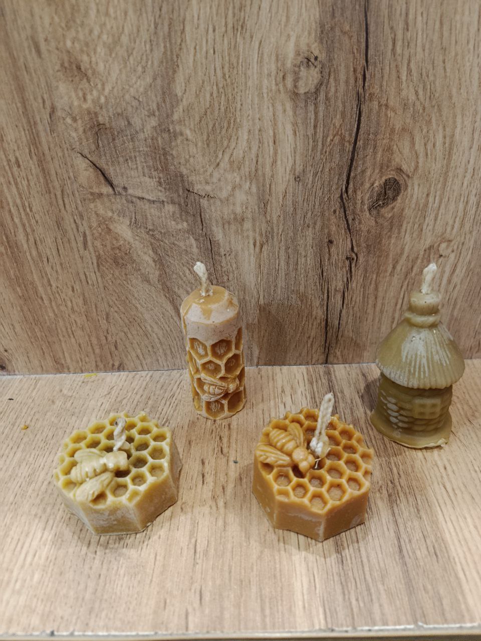 Кольорові воскові свічки - соти