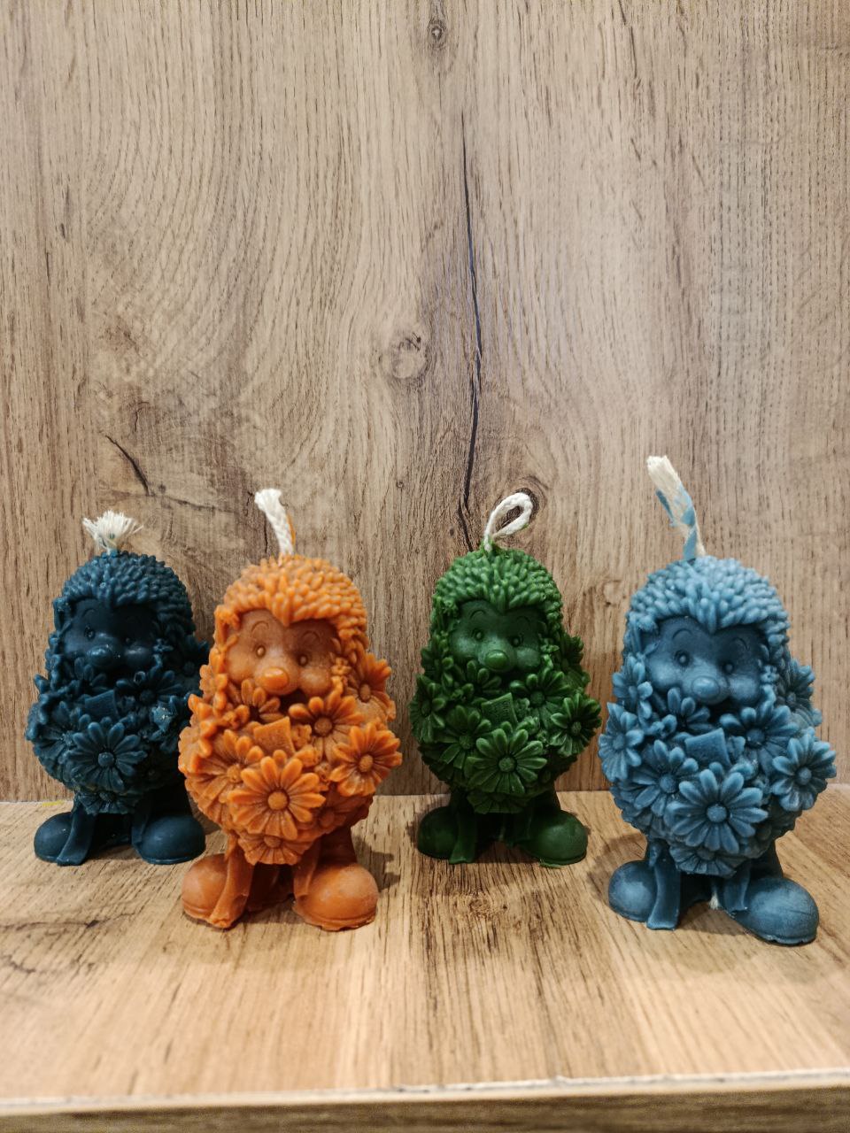 Кольорові воскові свічки - їжачки