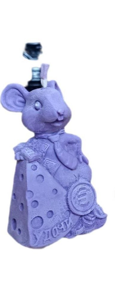 Свічки з натурального воску "Мишка з шматочком сиру і грошима"