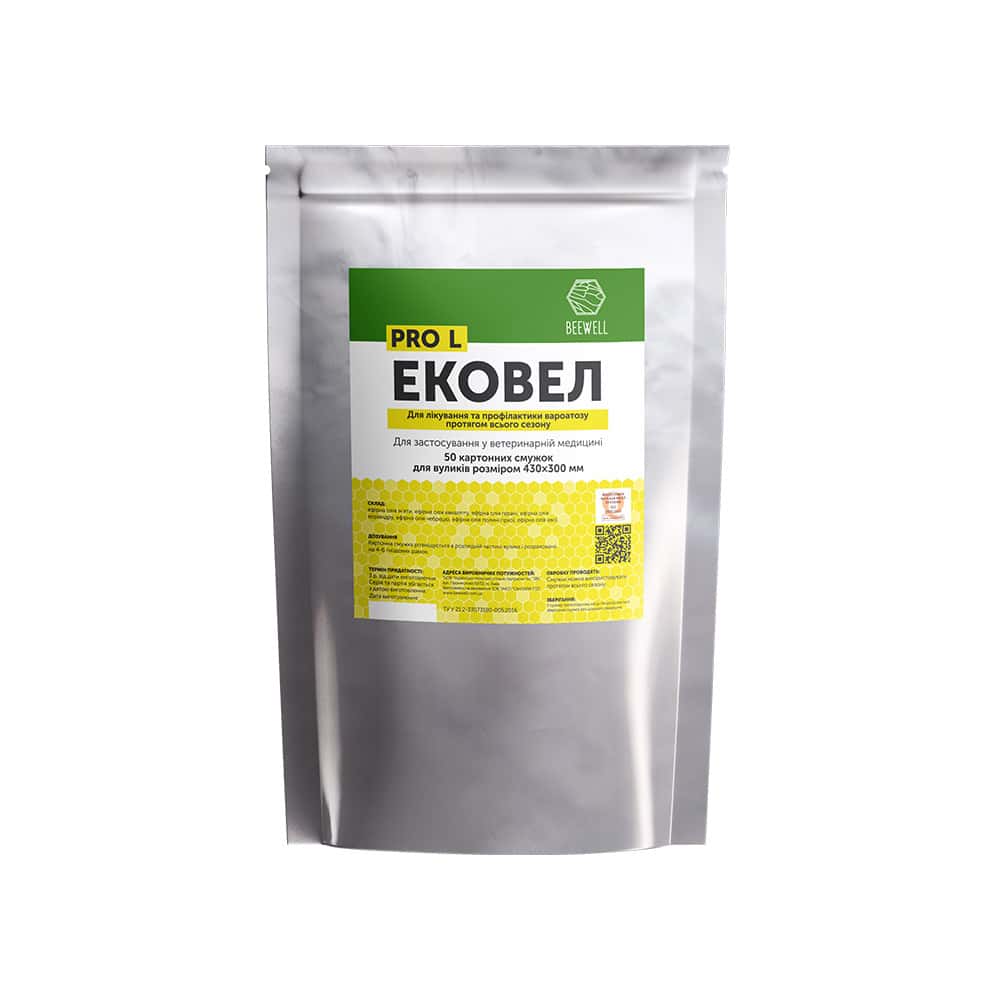 Смужки проти кліщів Varroa Ековел 10 шт