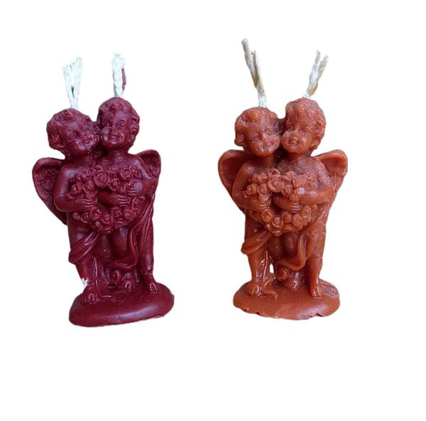 Свічки з натурального воску  - Ангели (пара) зображення