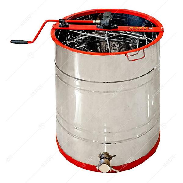 Медогонка 3-х рамкова, поворотна, бак з нержавіючої сталі AISI 430, редуктор зображення